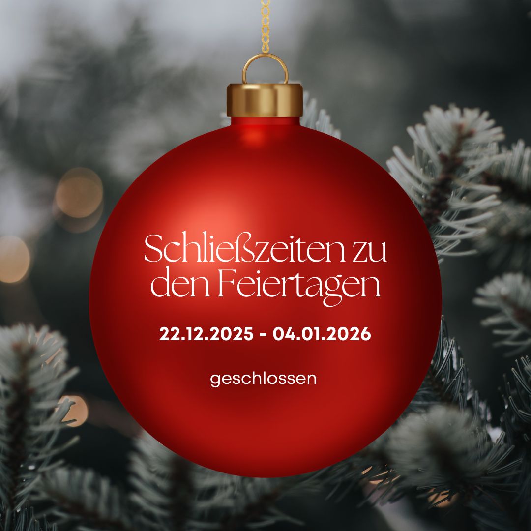 Schließzeiten Weihnachten